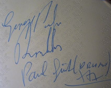 [the ramblers george and paul autograph 1960s]