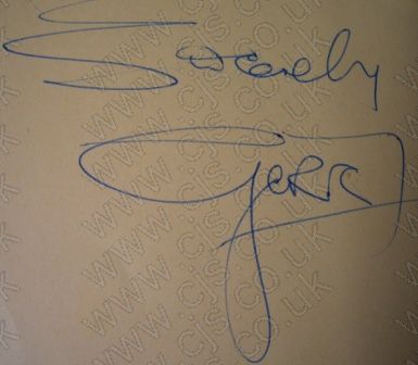[gerry marsdon gerry and the pacemakers autograph 1960s]