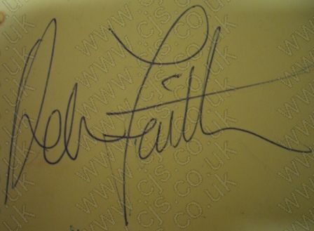 [adam faith autograph 1960s]