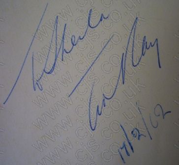 [ted ray autograph 1960s]
