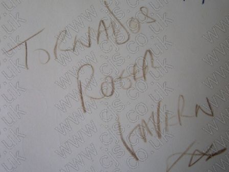 [the tornados roger lavern autograph 1960s]