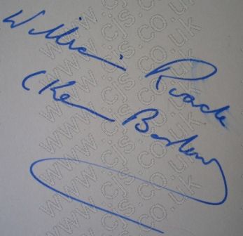 [ken barlow william roach autograph 1960s]