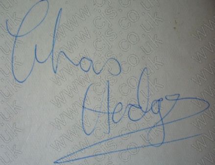 [the outlaws chas hodges autograph 1960s]